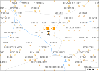 map of Wólka