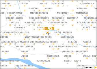 map of Wólka