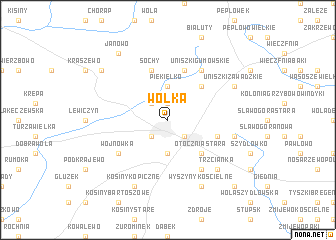 map of Wólka