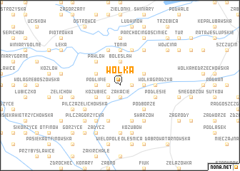 map of Wólka