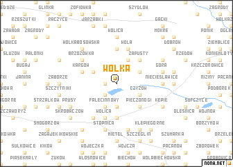 map of Wólka