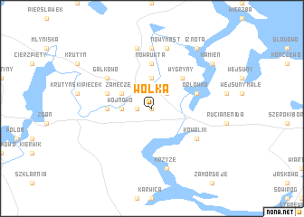 map of Wólka