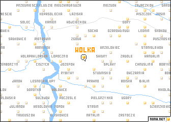 map of Wólka