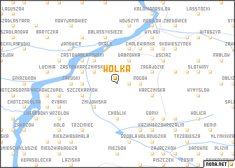 map of Wólka