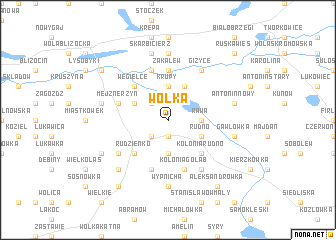 map of Wólka
