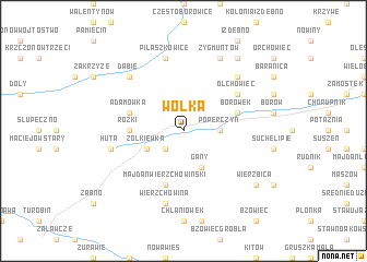 map of Wólka