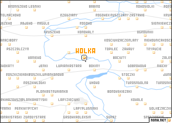 map of Wólka