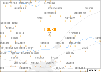 map of Wólka