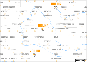 map of Wólka