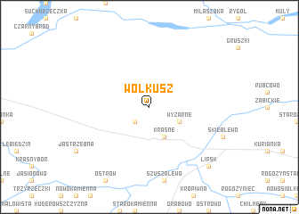 map of Wołkusz