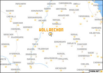 map of Wŏllae-ch\