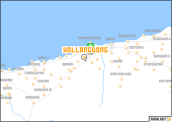 map of Wŏllang-dong