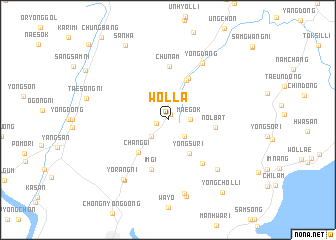 map of Wŏlla