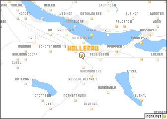map of Wollerau