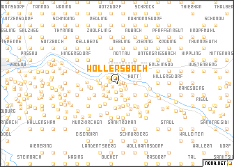 map of Wollersbach