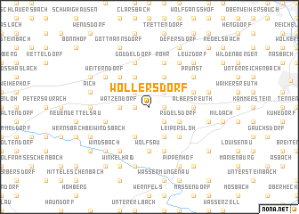 map of Wollersdorf