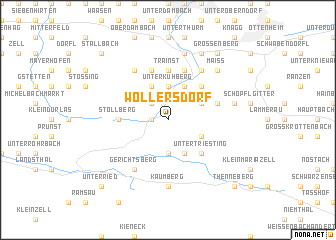 map of Wöllersdorf