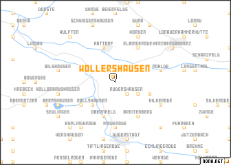 map of Wollershausen