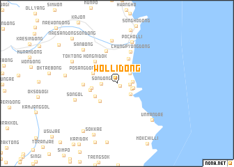 map of Wŏlli-dong