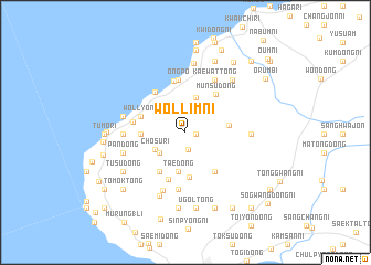 map of Wŏllim-ni