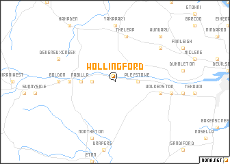 map of Wollingford