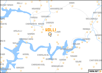 map of Wŏl-li