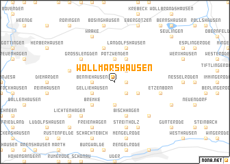 map of Wöllmarshausen