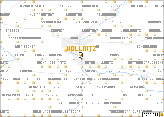 map of Wöllnitz