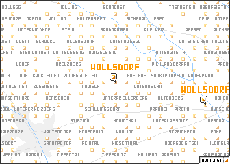 map of Wollsdorf