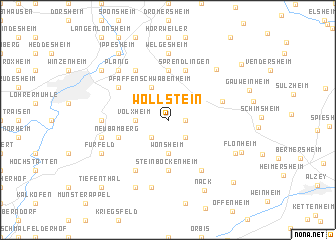 map of Wöllstein