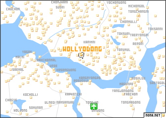 map of Wŏllyŏ-dong