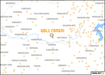 map of Wŏllyong-ni