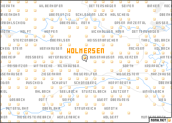 map of Wölmersen