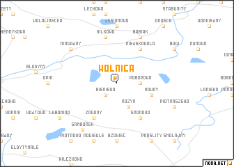 map of Wolnica