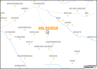 map of Wolodiédo