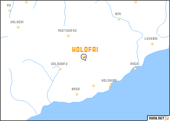 map of Wolofai