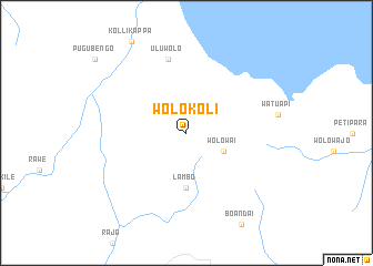 map of Wolokoli