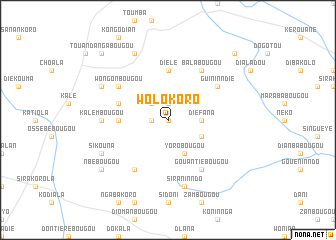 map of Wolokoro