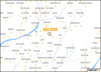 map of Woloma