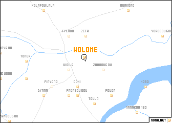map of Wolomé