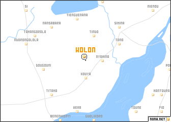 map of Wolon