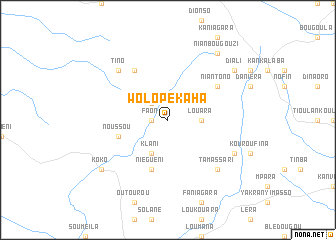 map of Wolopékaha