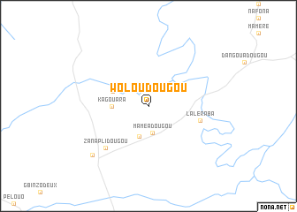 map of Woloudougou