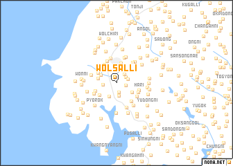 map of Wŏlsal-li