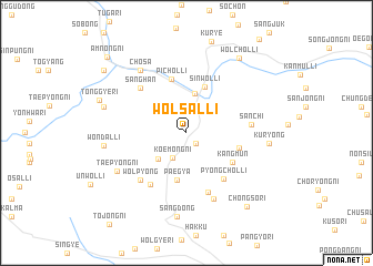 map of Wŏlsal-li