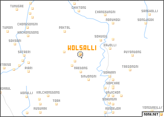 map of Wŏlsal-li