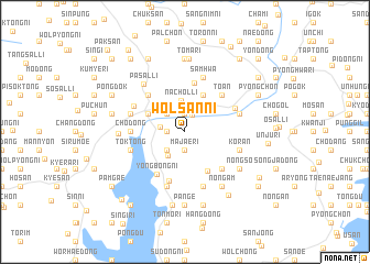 map of Wŏlsan-ni