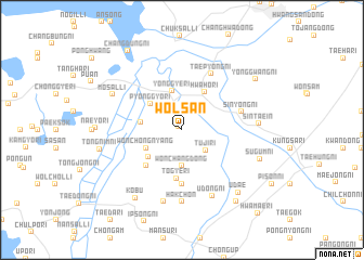 map of Wŏlsan