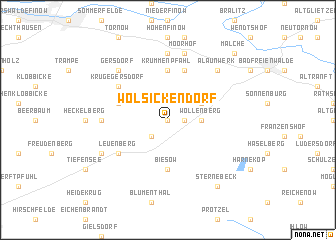 map of Wölsickendorf