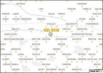 map of Wolskie